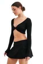Ease Twist Top │ Black - Image 2