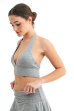 Ease Halter Top │ Grey - Image 4