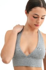 Ease Halter Top │ Grey - Image 2